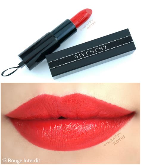 givenchy rouge interdit 2017 swatches